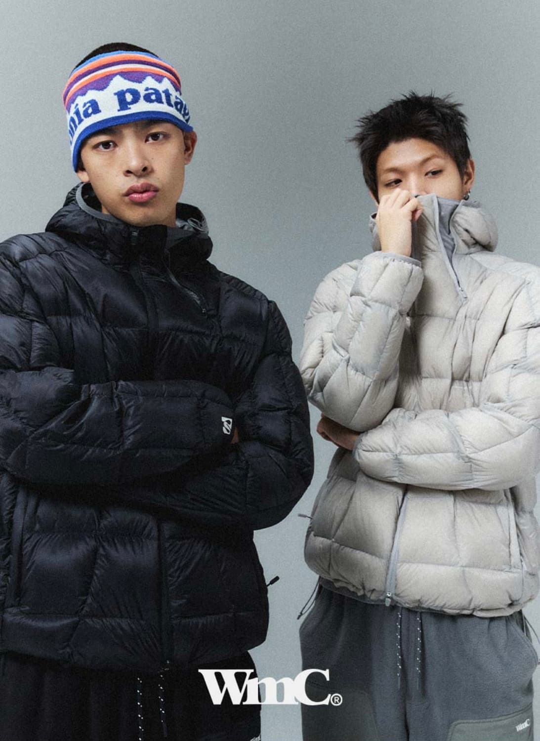 WMC 스퀘어 퀄팅 다운 자켓 그레이 s (경량패딩) 상품이미지2