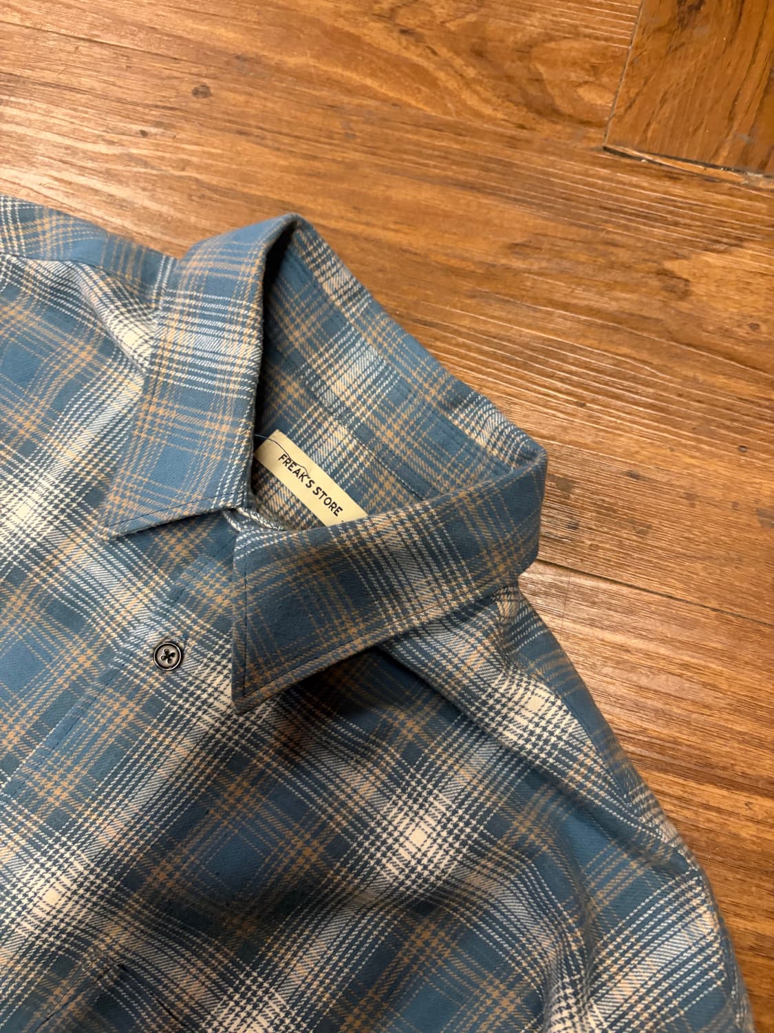 FREAK'S STORE BLUE CHECK SHIRT 상품이미지4