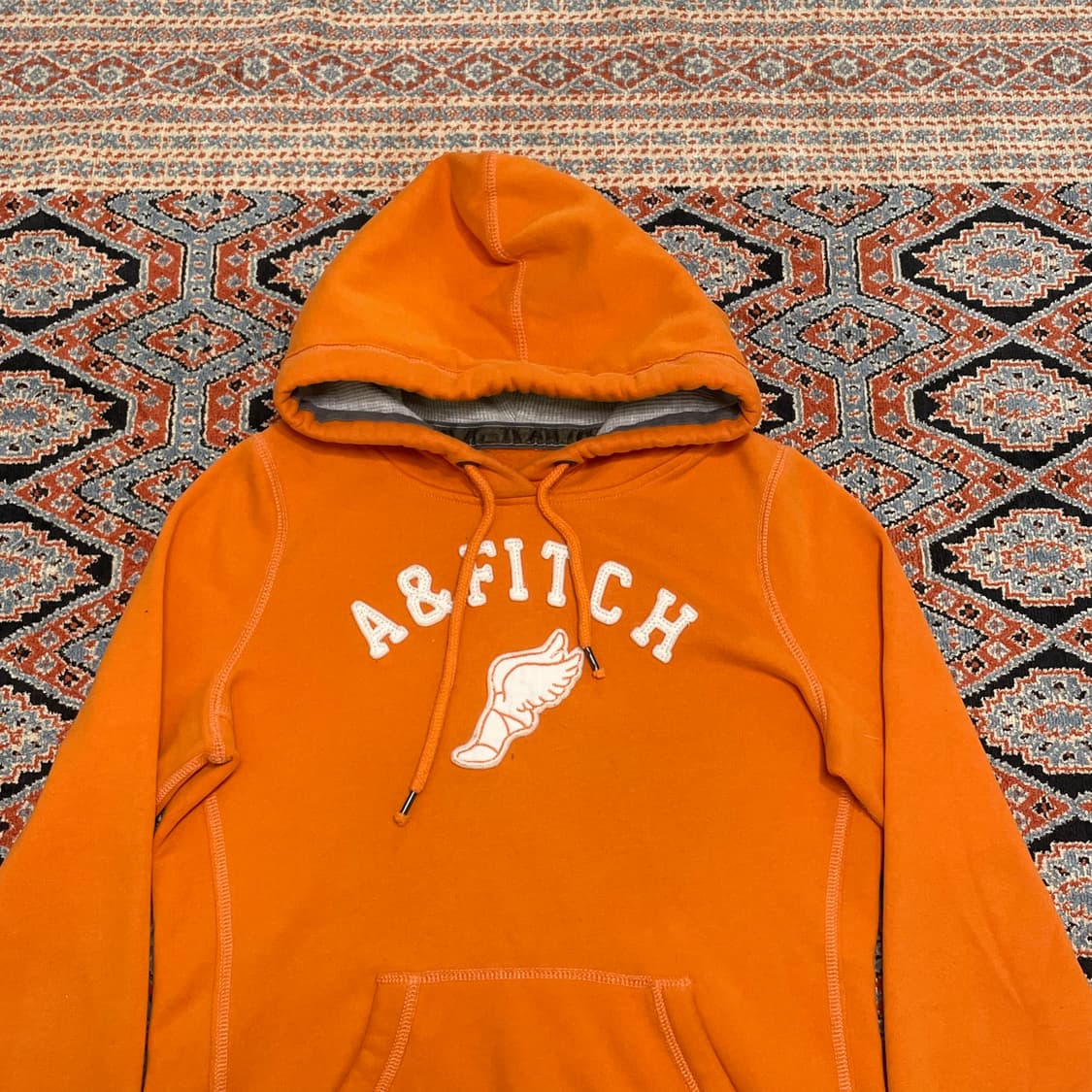 아베크롬비 헤르메스신발 오렌지 기모 후드티셔츠 여성M 상품이미지2