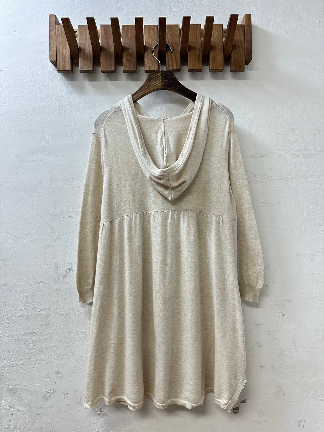 일본빈티지 버튼 후디 가디건 코튼 100% 레이어드 원피스 상품이미지4