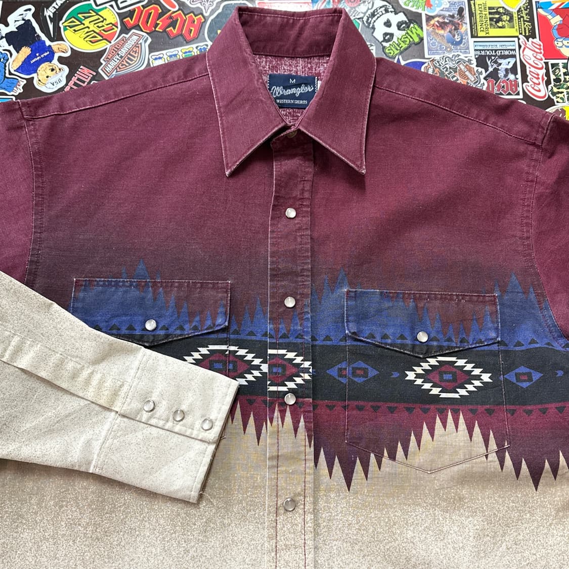 90s 랭글러 나바호 웨스턴 셔츠 M 상품이미지3