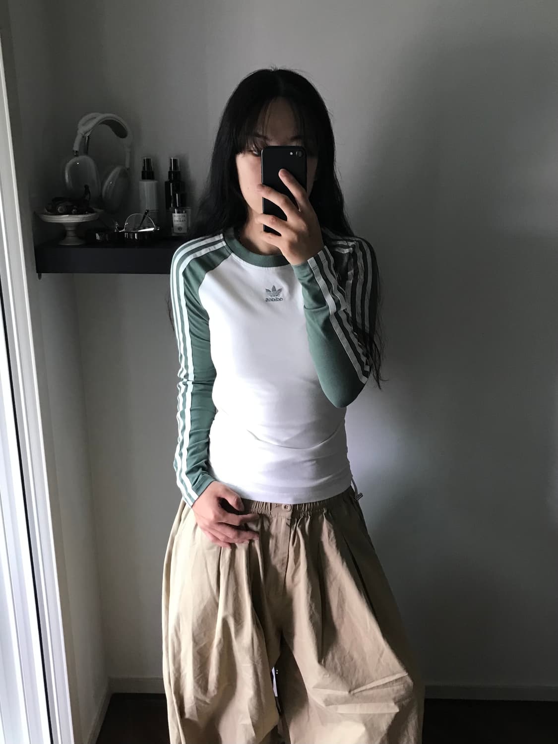 아디다스 중앙 트레포일 사이드라인 나그랑 긴팔티 상품이미지4