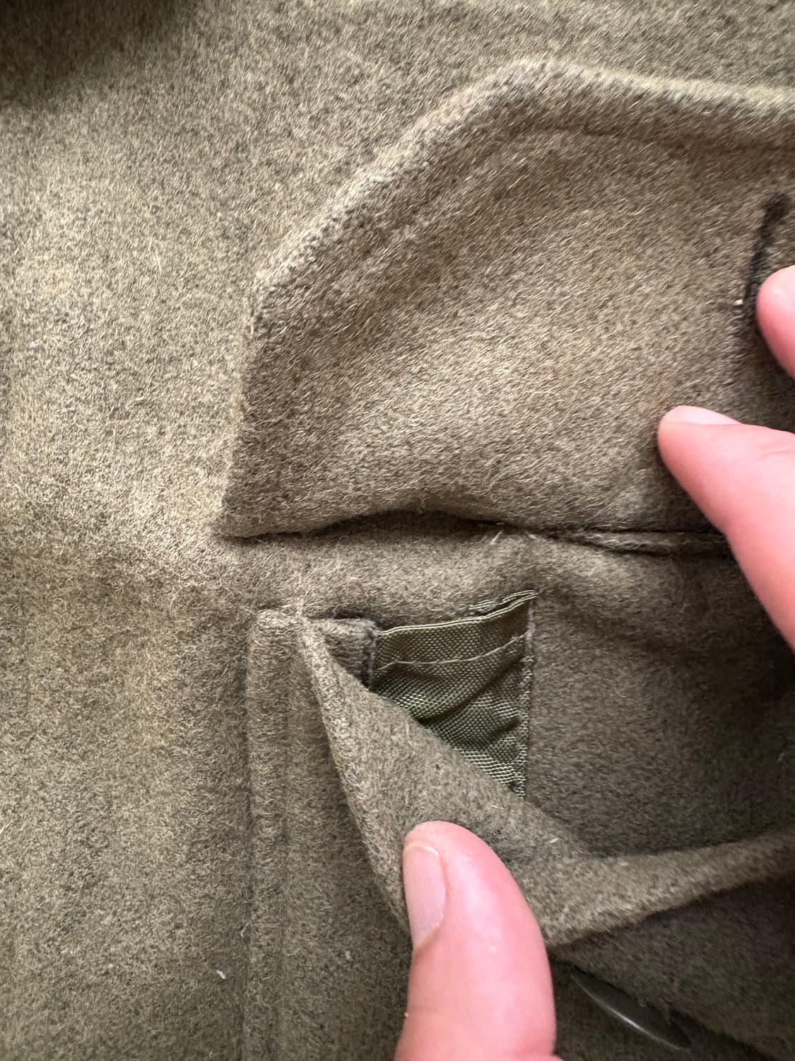 70-80’s Canadian Army og-108 Wool Shirt. 상품이미지6