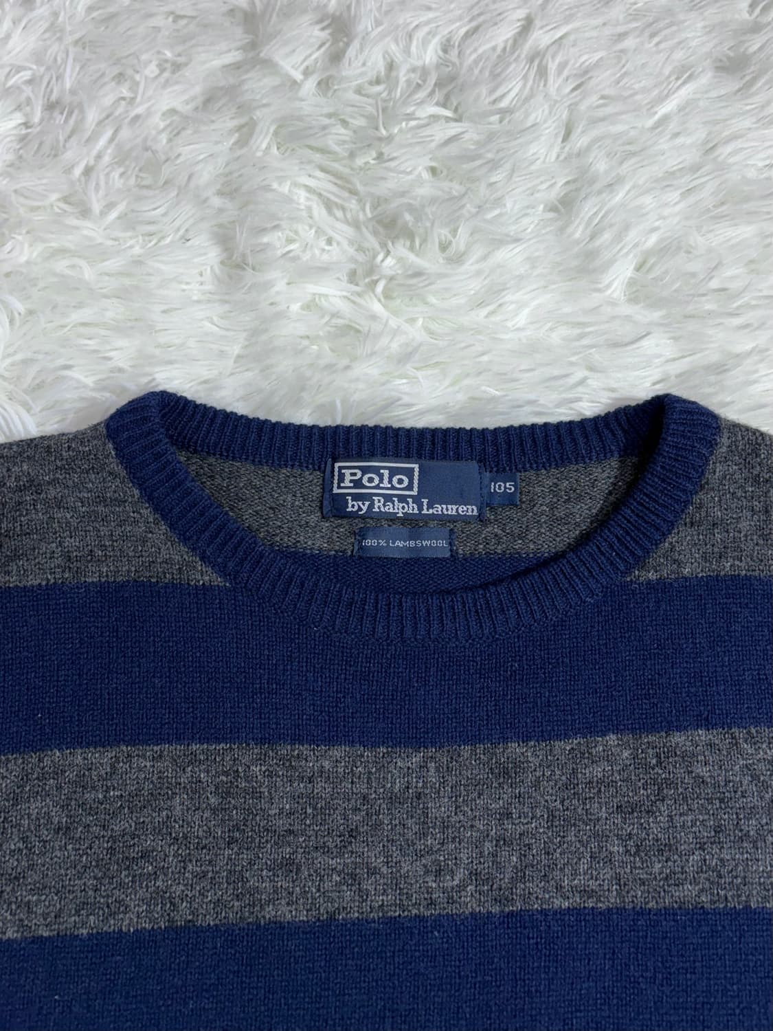 폴로 랄프로렌 그린포니 단가라 라운드 니트  상품이미지6