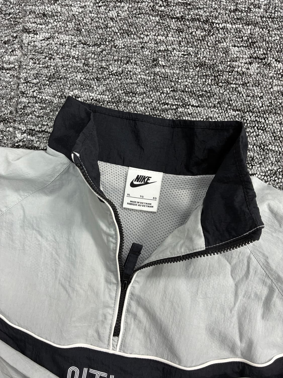 나이키 블랙 그레이 우븐 아노락 XL 상품이미지5