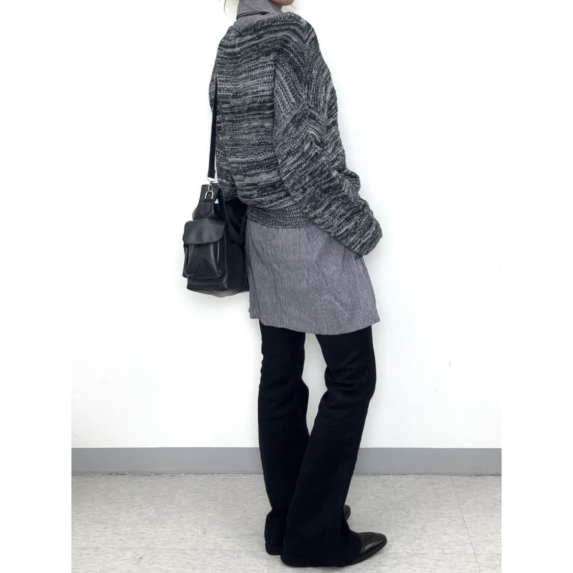 빈티지 차콜 니트 상품이미지3