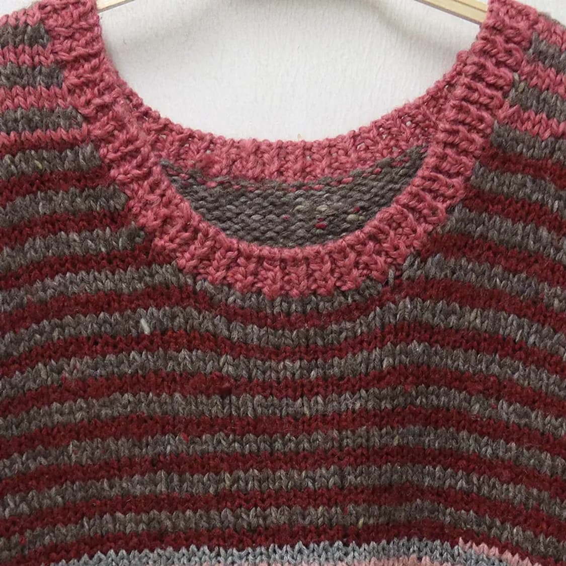 스트라이프 울 혼방 니트 베스트 62051 상품이미지3