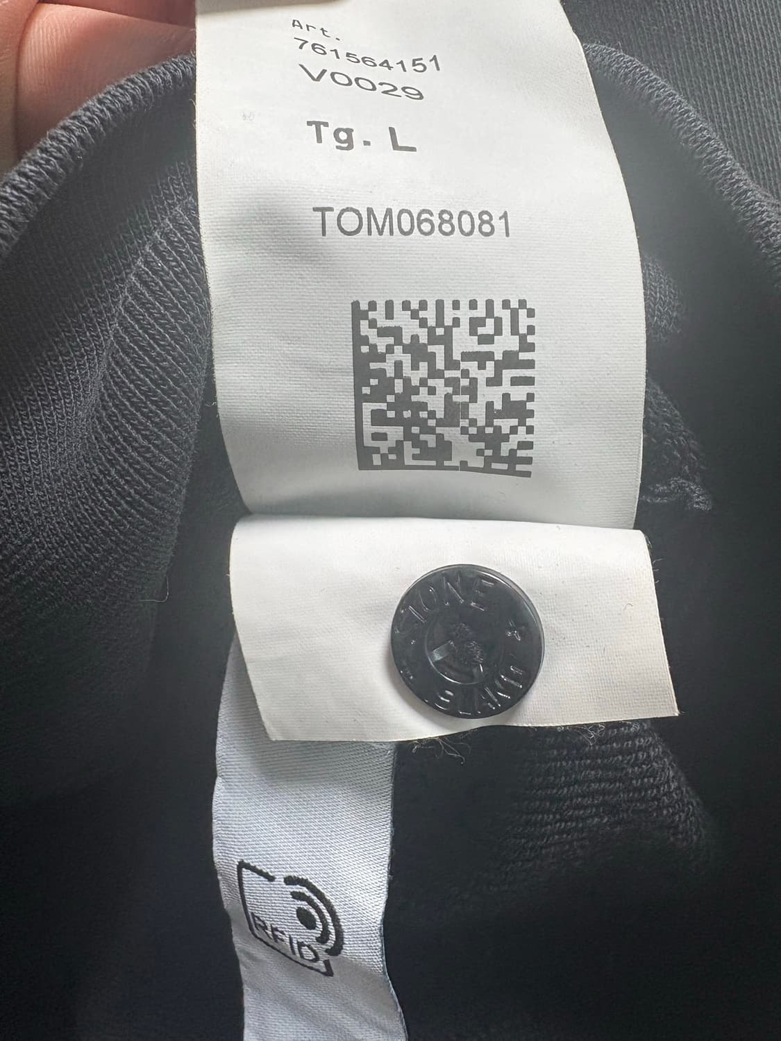 스톤아일랜드 후드티 블랙 상품이미지5