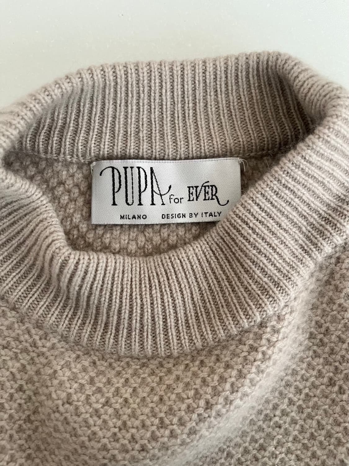 F) PUPA for ever 캐시미어 100 니트 조끼 베이지 상품이미지4