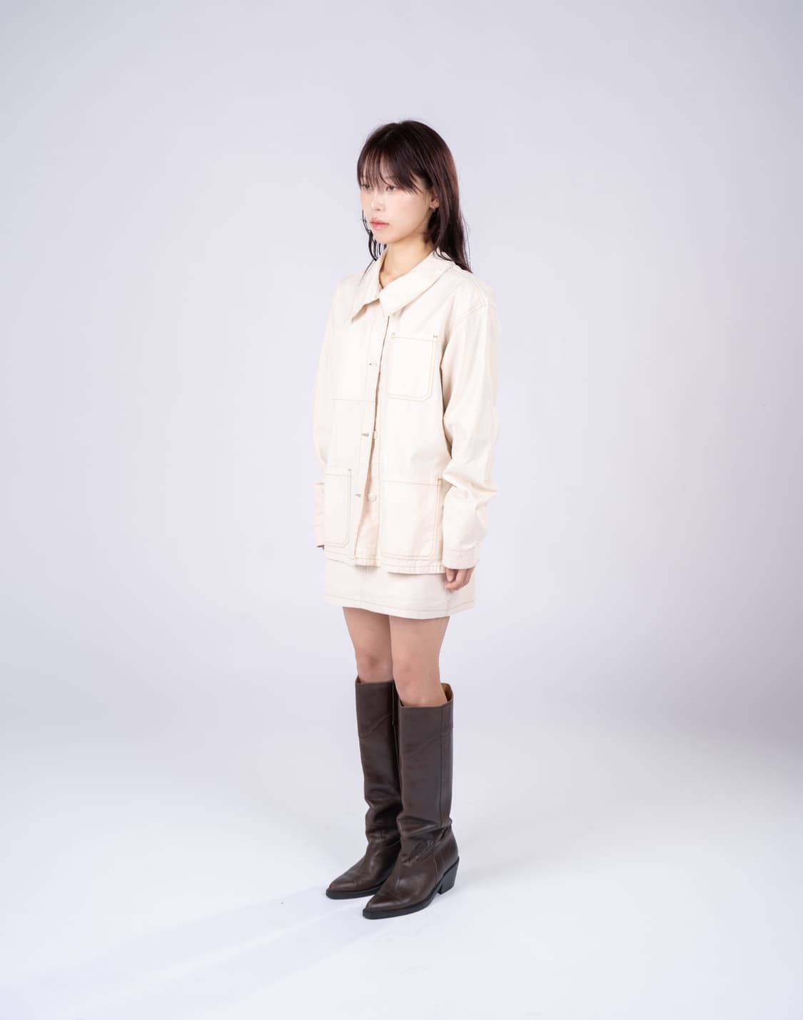 Who is she 후이즈쉬 스티치 코튼 자켓 판매합니다. 상품이미지5