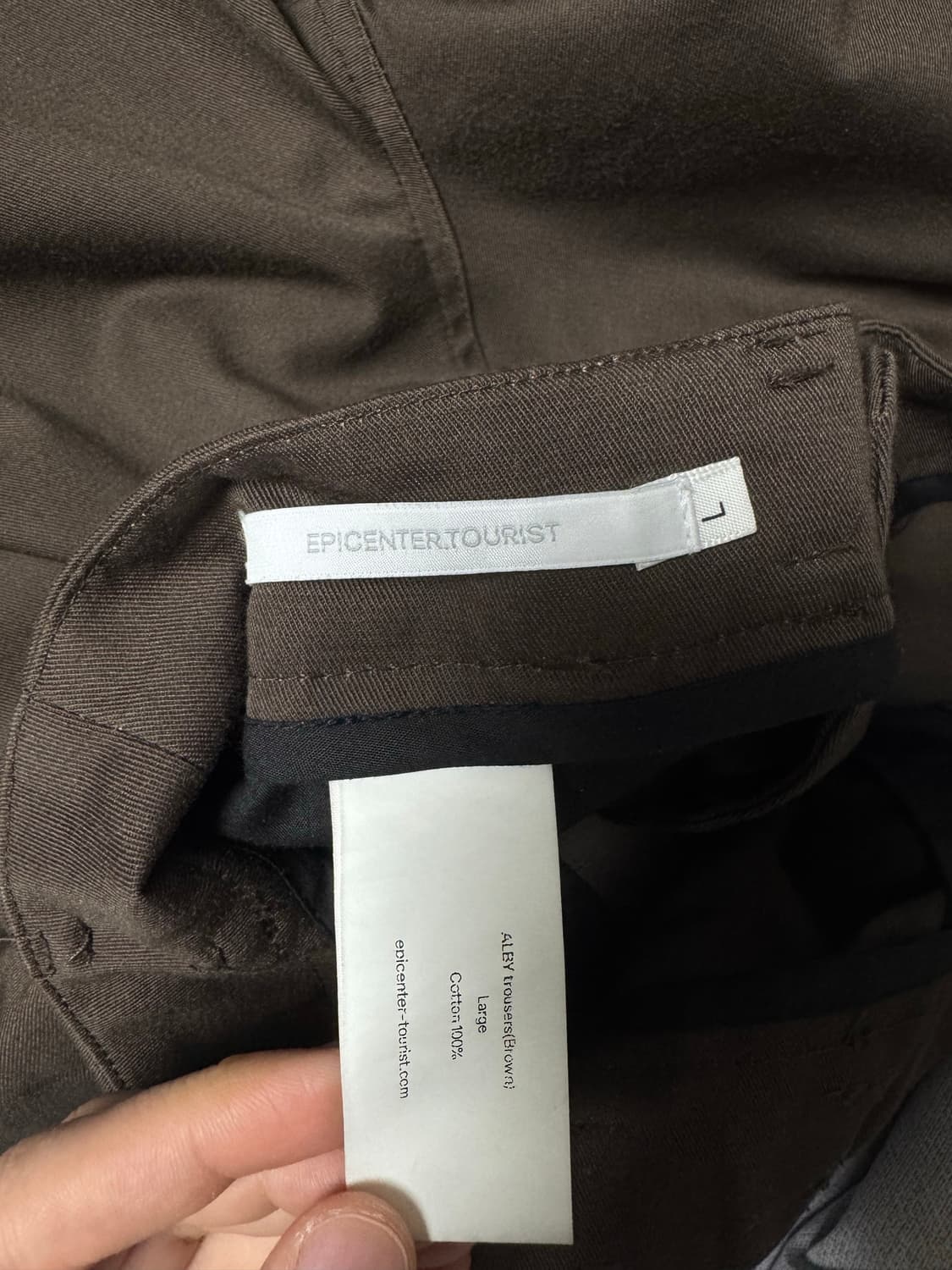 ALBY trousers(Brown) L 상품이미지3