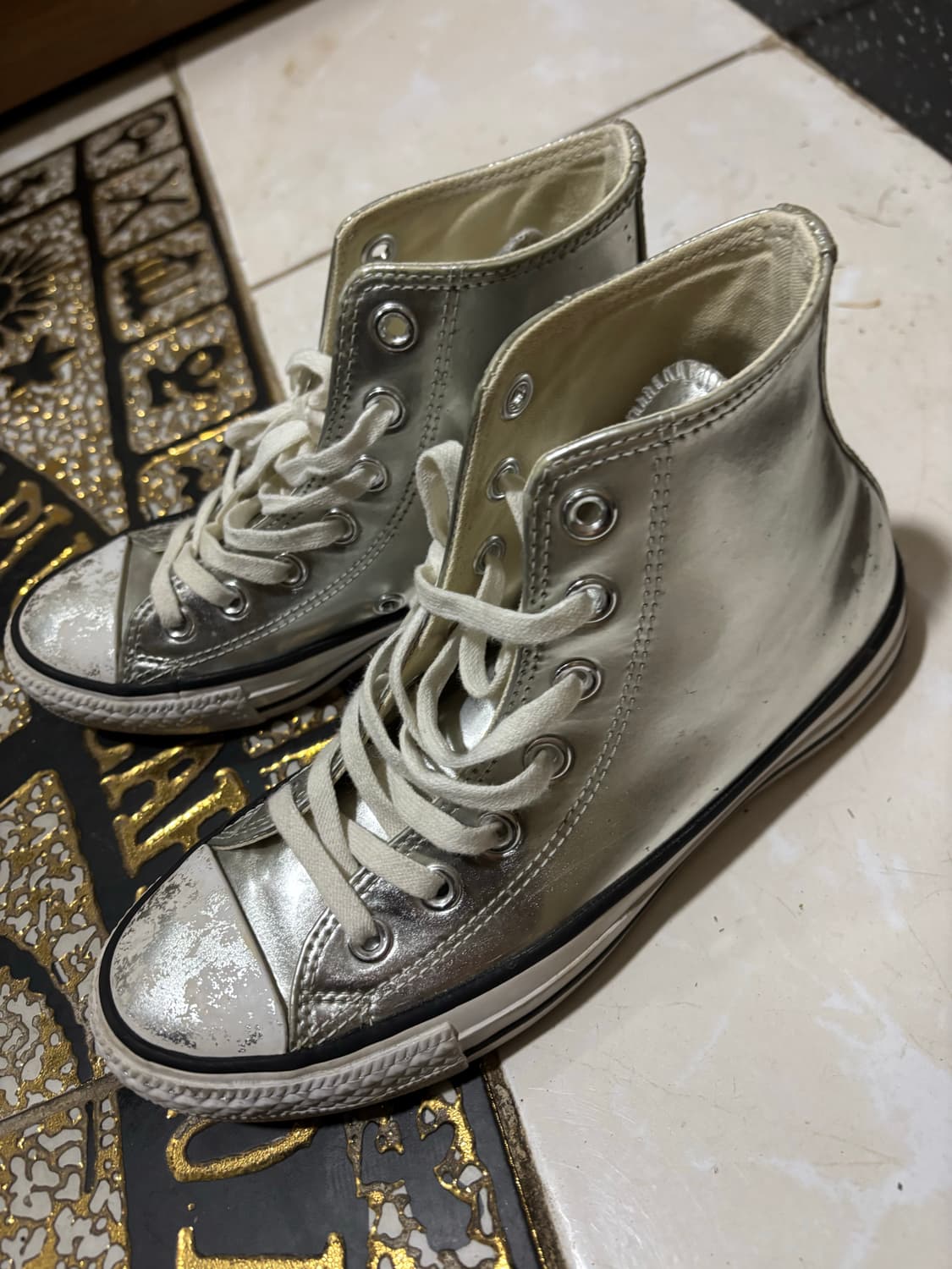 컨버스 하이 실버 상품이미지2