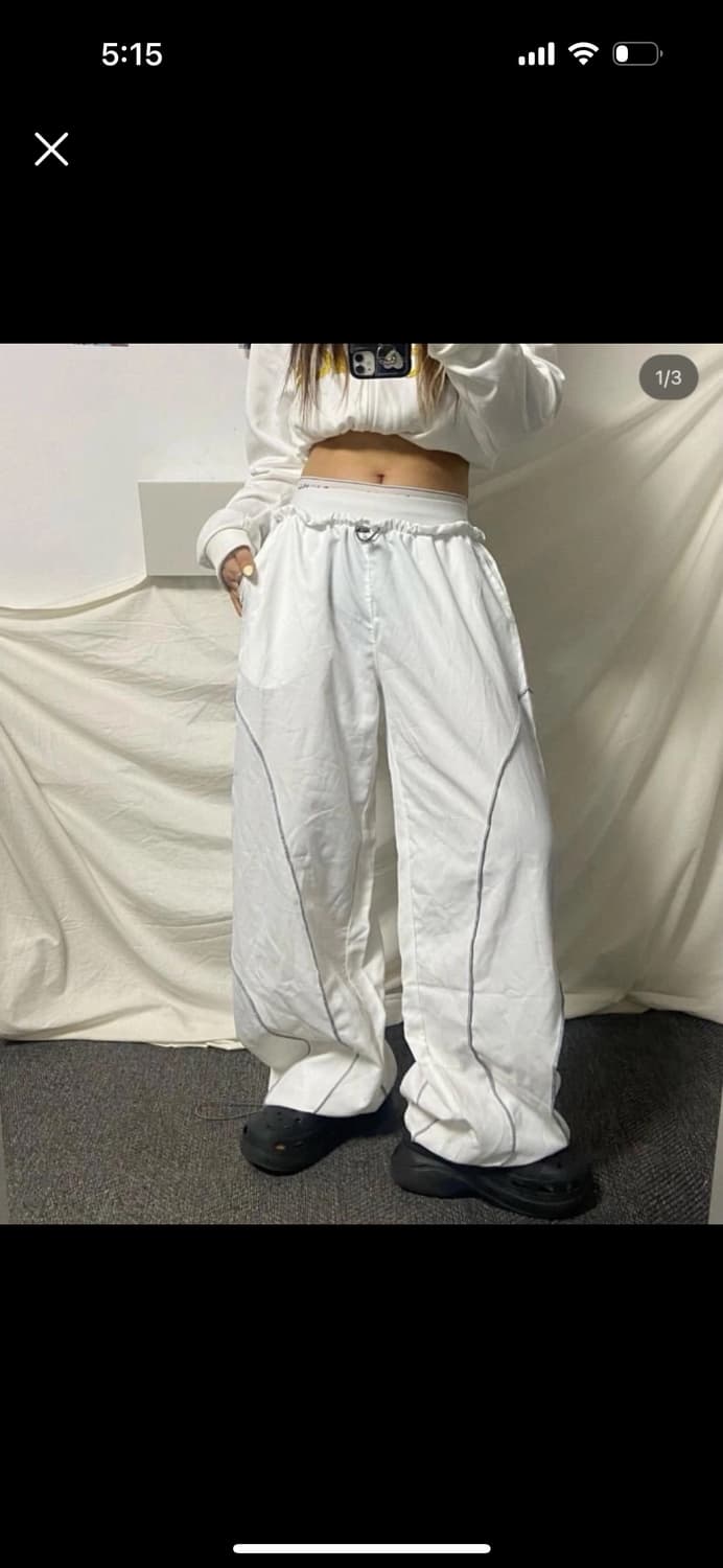 미라이클립 빈티지 스티치 밴딩 벌룬핏 조거 트레이닝 팬츠 상품이미지1