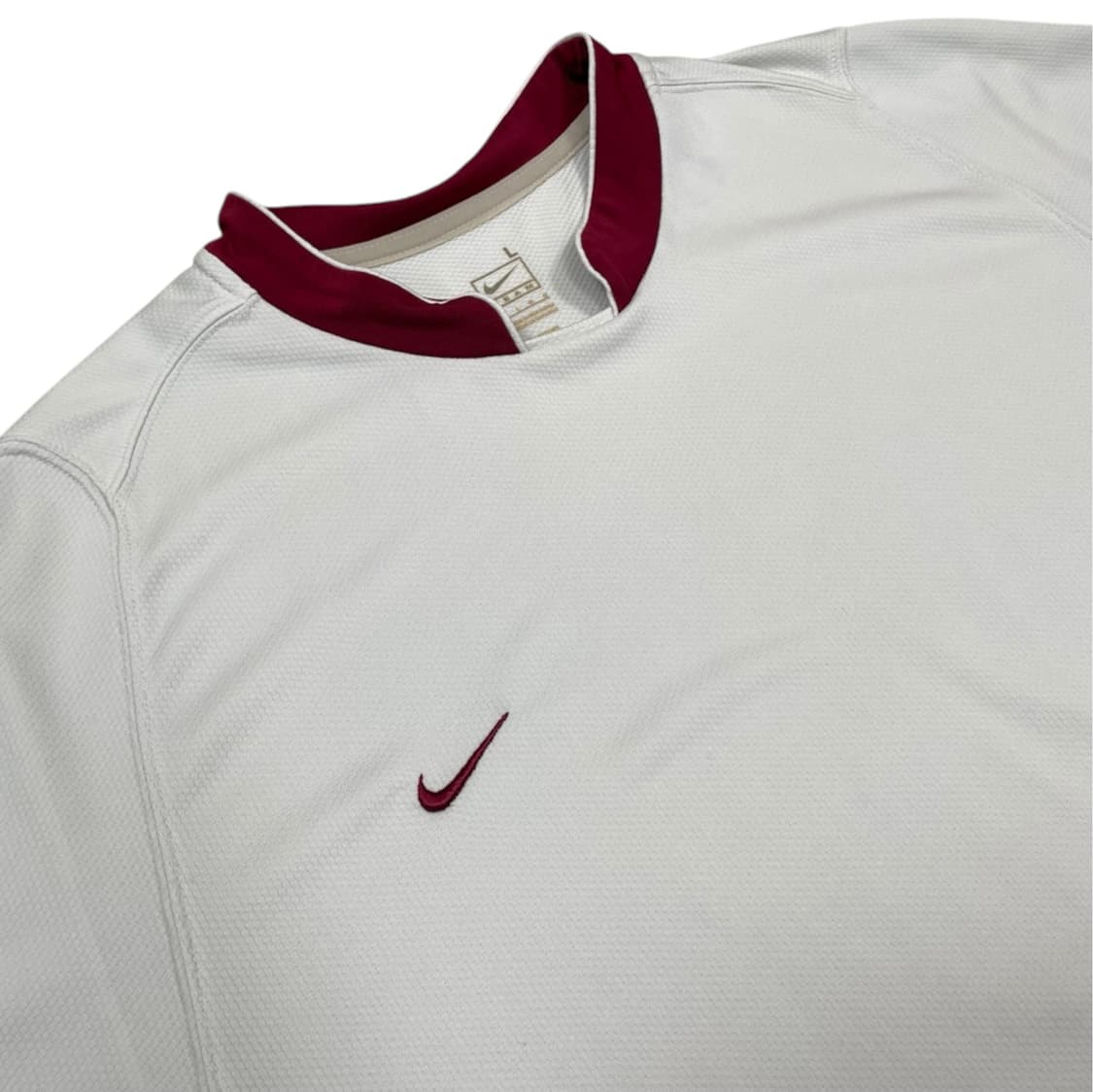나이키 화이트 버건디 Team NikeFIT 축구 저지 반팔 티셔츠 L 상품이미지2