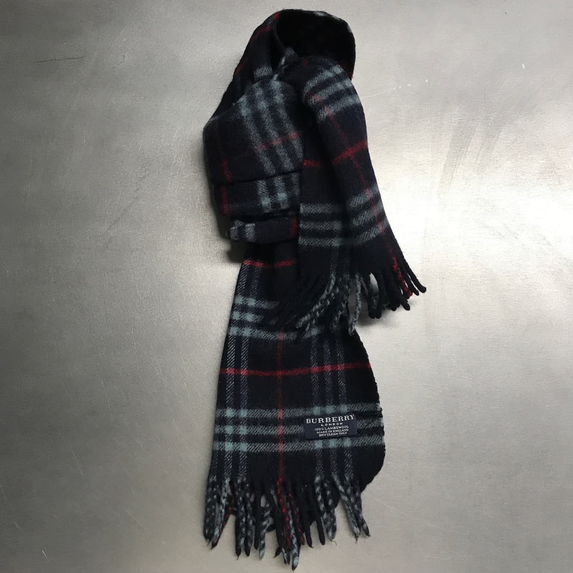 버버리 정품 램스울 머플러 네이비 상품이미지1