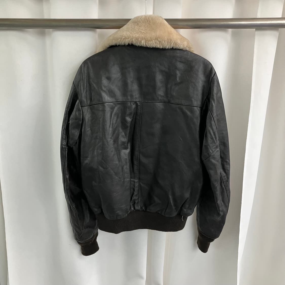 Schott 쇼트 G-1 플라이트 무스탕 레더 자켓 38 상품이미지2