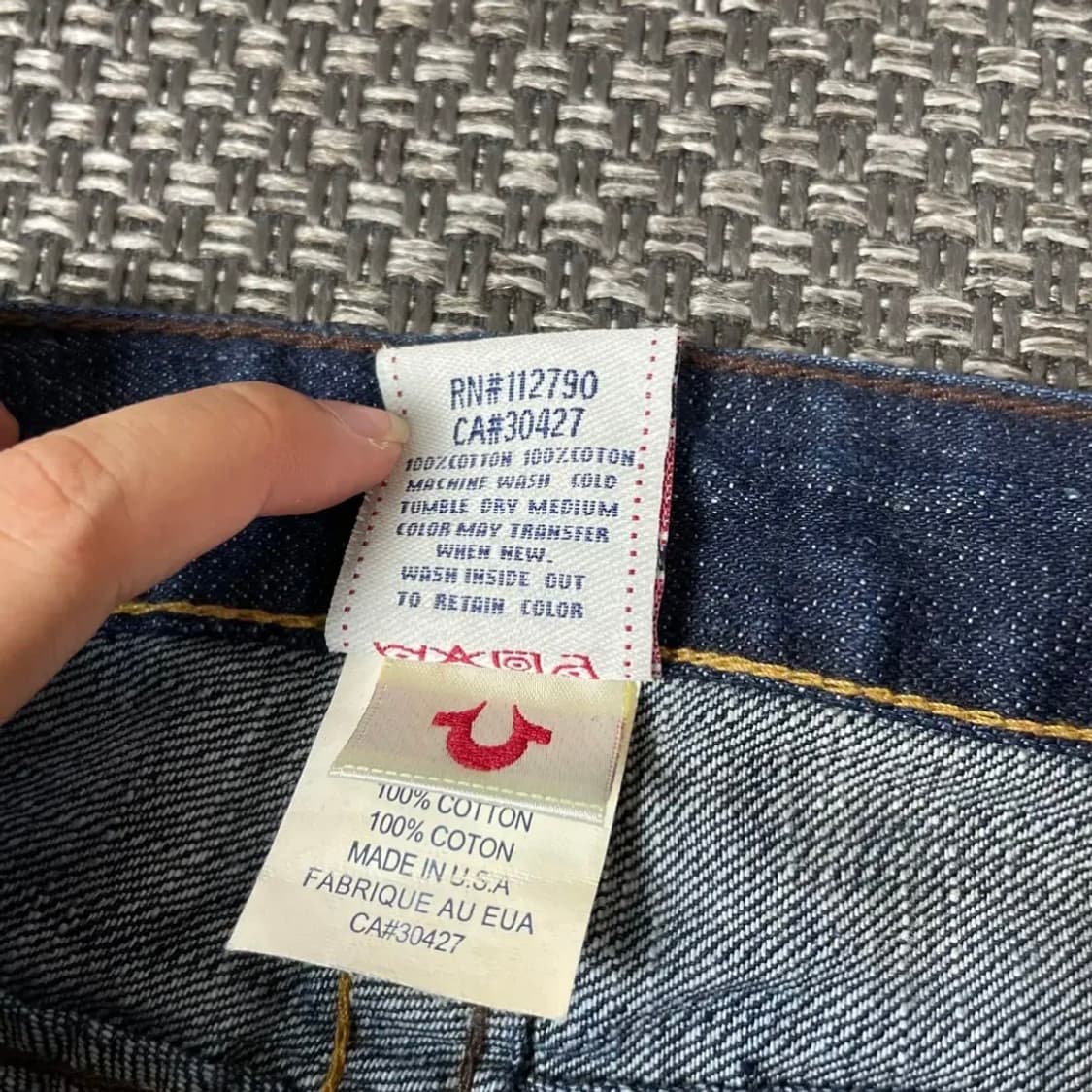 트루릴리전 로우라이즈 데님 데드스탁 상품이미지5