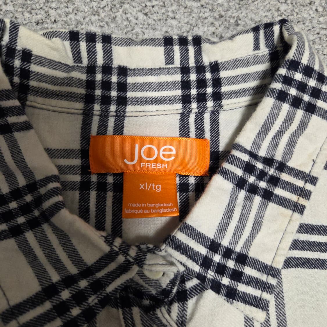 Joe Fresh 조프레쉬 플란넬 체크셔츠 L(100) 상품이미지3