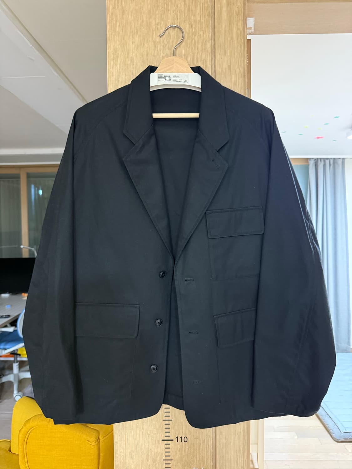 콘티누아 벤타일 코튼 라글란 자켓 continua 상품이미지1