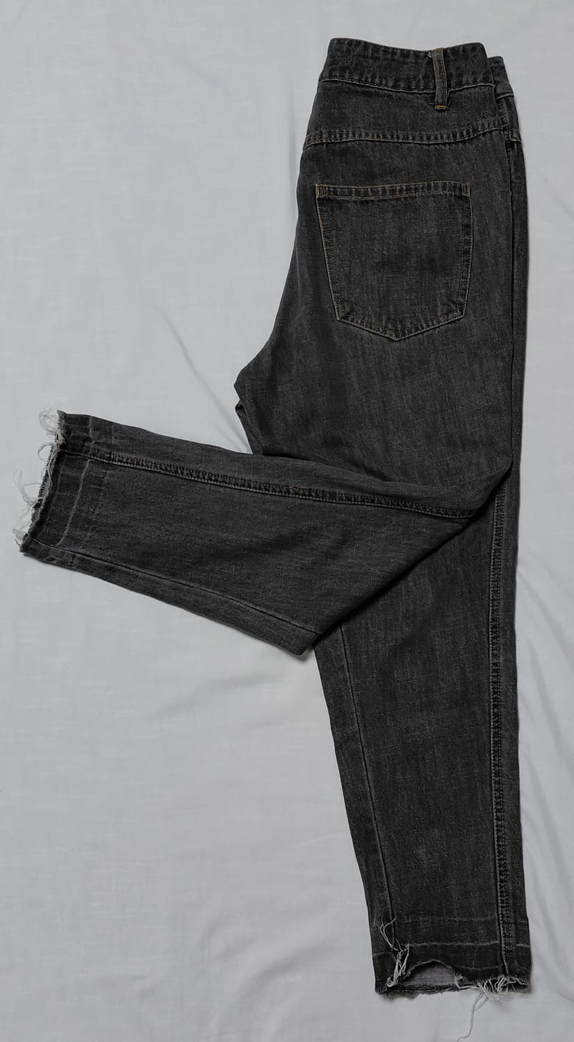 [S] 스투시 재팬 빈티지 흑청 데님 (컷오프 커스텀) 상품이미지8