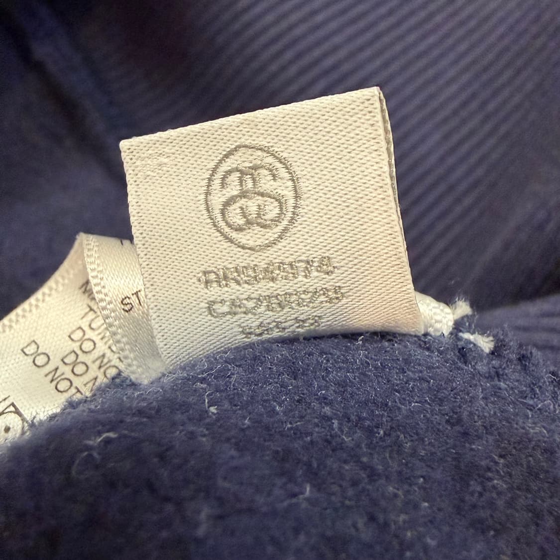 Stussy 베이직 네이비 후드 집업 상품이미지5