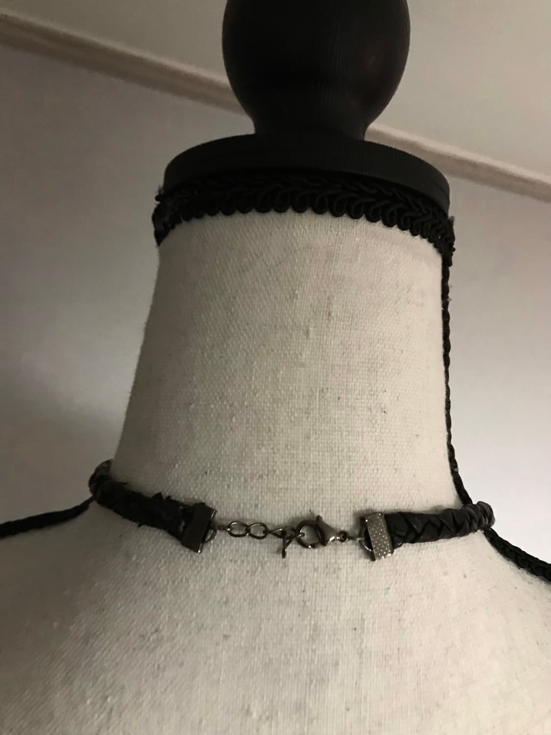 Vintage Black Chain & Bead Necklace  상품이미지3