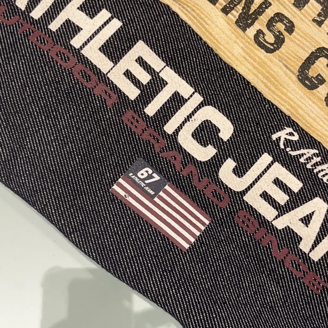 라틀레틱 빅로고 데님 에코백 토트백 C06337 상품이미지5