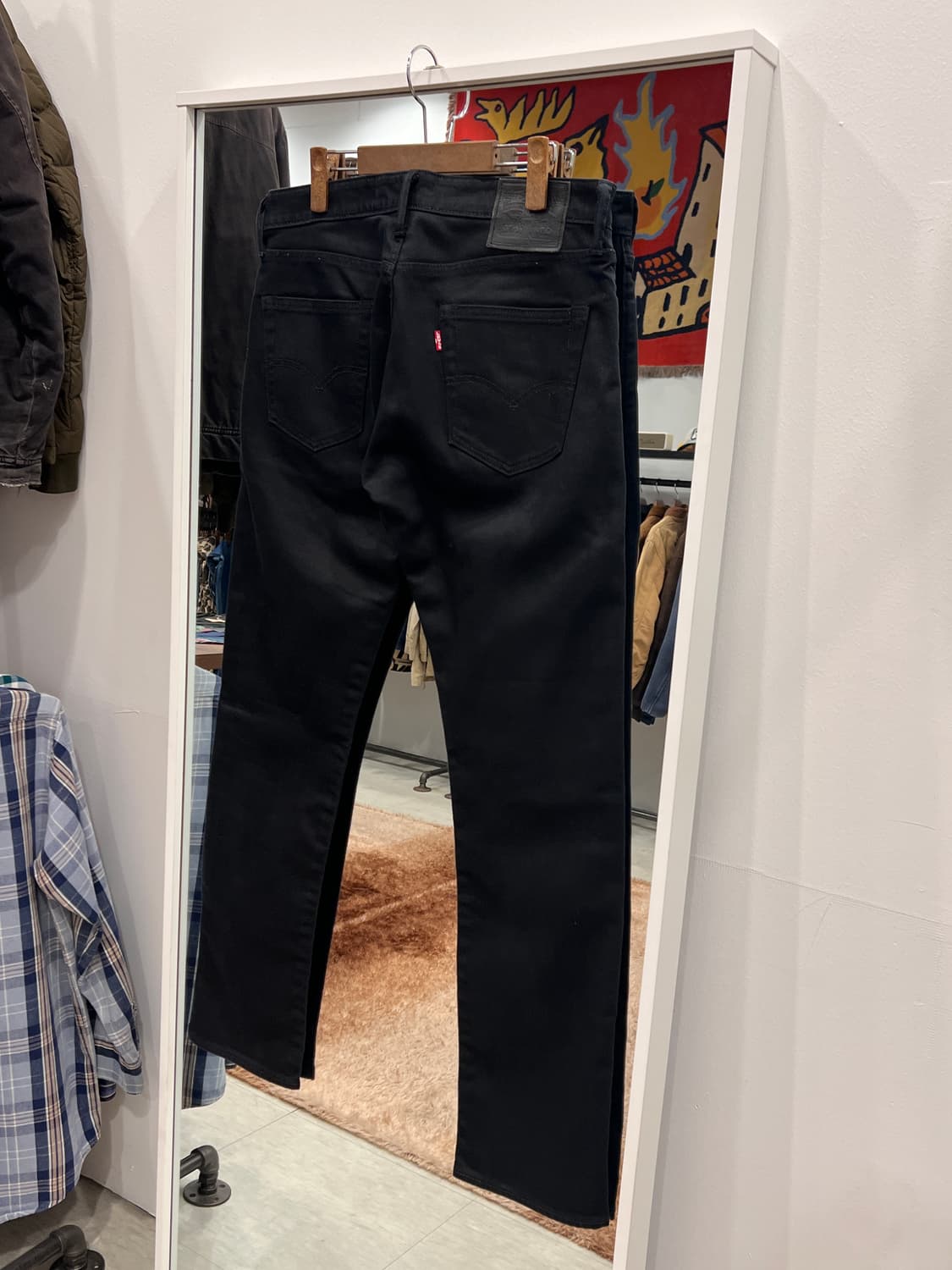 Levis 리바이스 블랙 데님 팬츠 (34inch) 상품이미지5