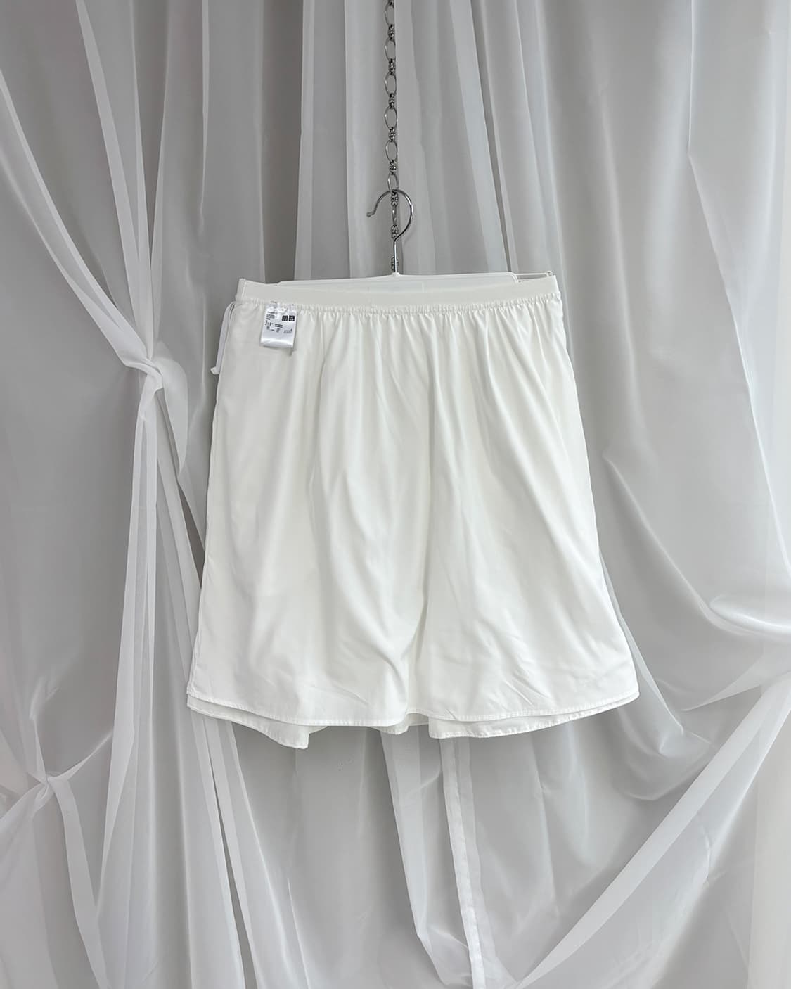 uniqlo summer white flare skirt 상품이미지6