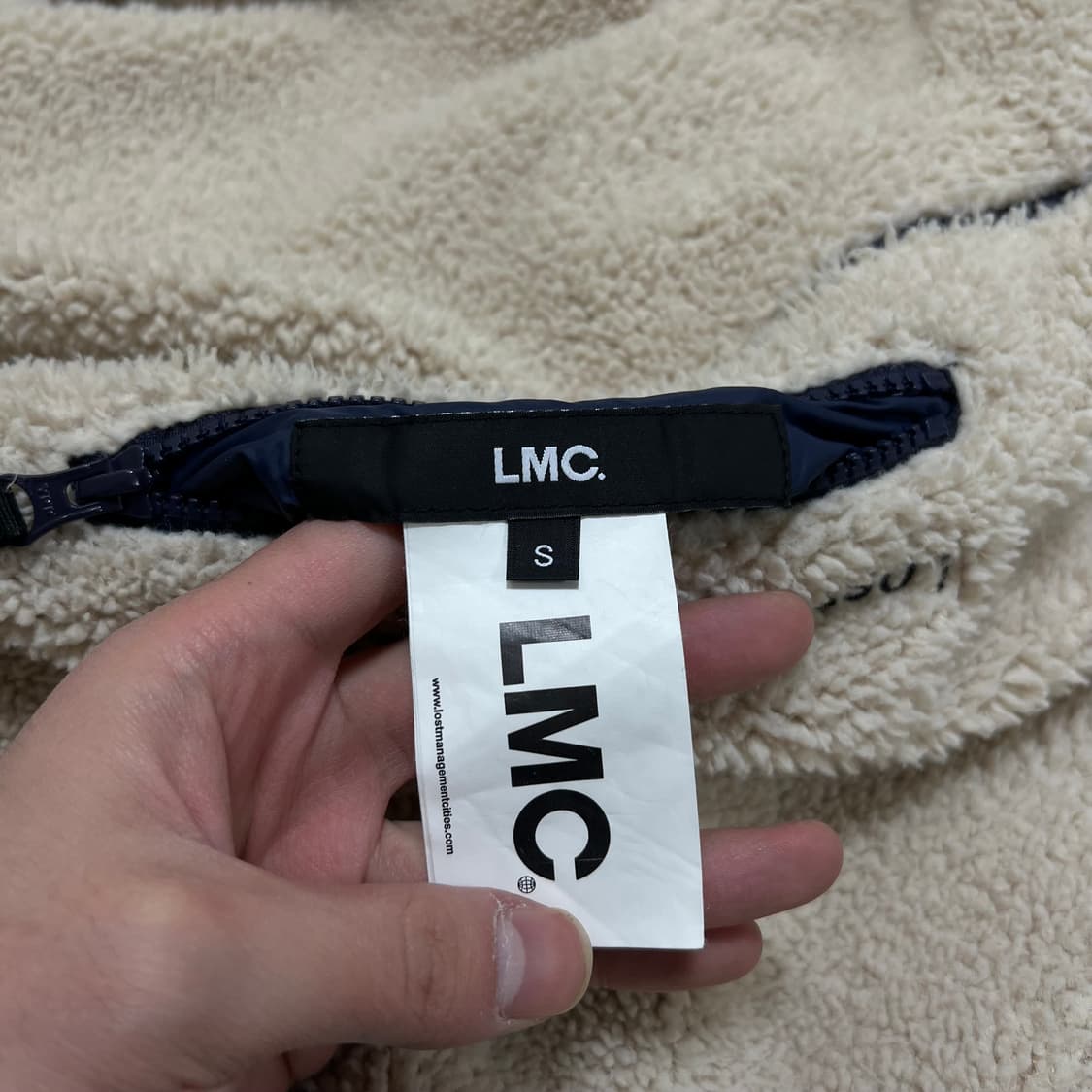 엘엠씨 LMC 덕다운 리버시블 뽀글이 후리스 푸퍼패딩 [네이비] S/90 상품이미지9