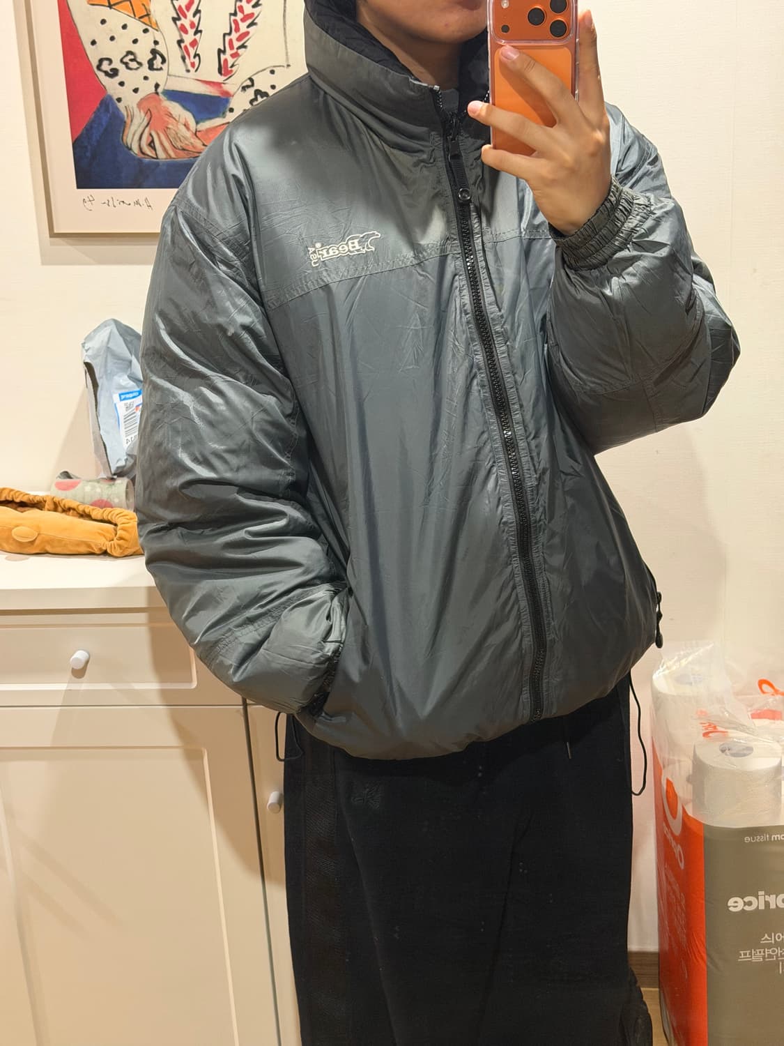 90s Bear USA 리버시블 덕 다운 패딩 상품이미지4