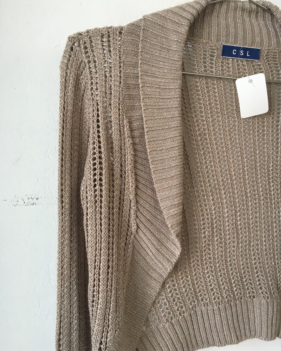 Glitter point knit bolero 상품이미지3