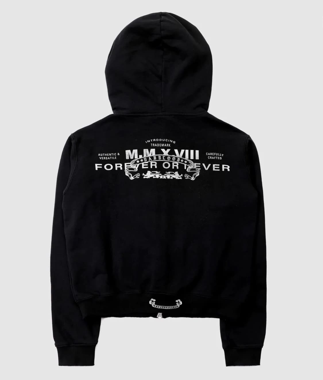 배드블러드 바이퍼 로고 후드 집업 - 블랙 M 상품이미지2