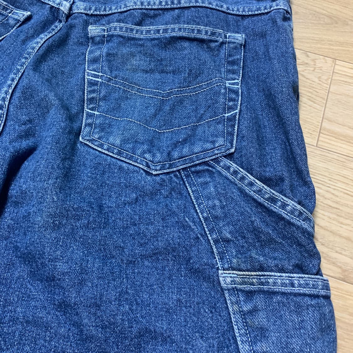 34]올드 엑스라지(XLARGE) 고릴라 라벨 미판 카펜터 데님 반바지 상품이미지5