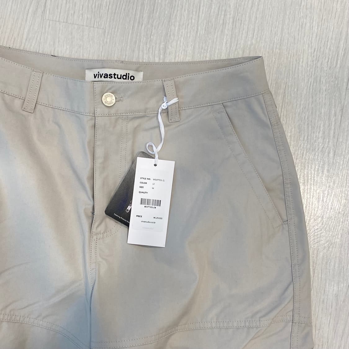 [새상품] 비바스튜디오 카고 팬츠 라이트 베이지 M 상품이미지10