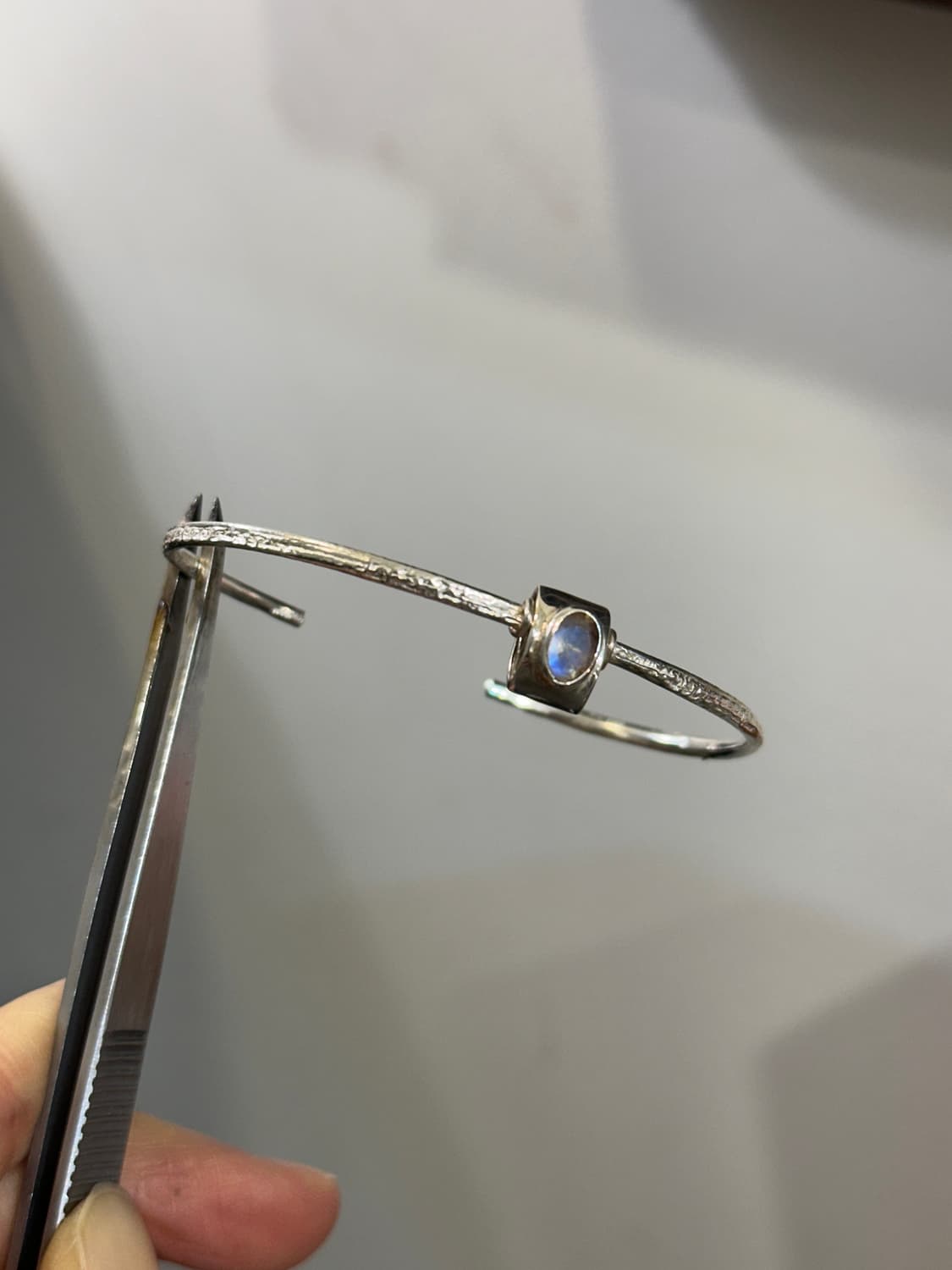 Musta moonstone 925silver bangle 상품이미지7