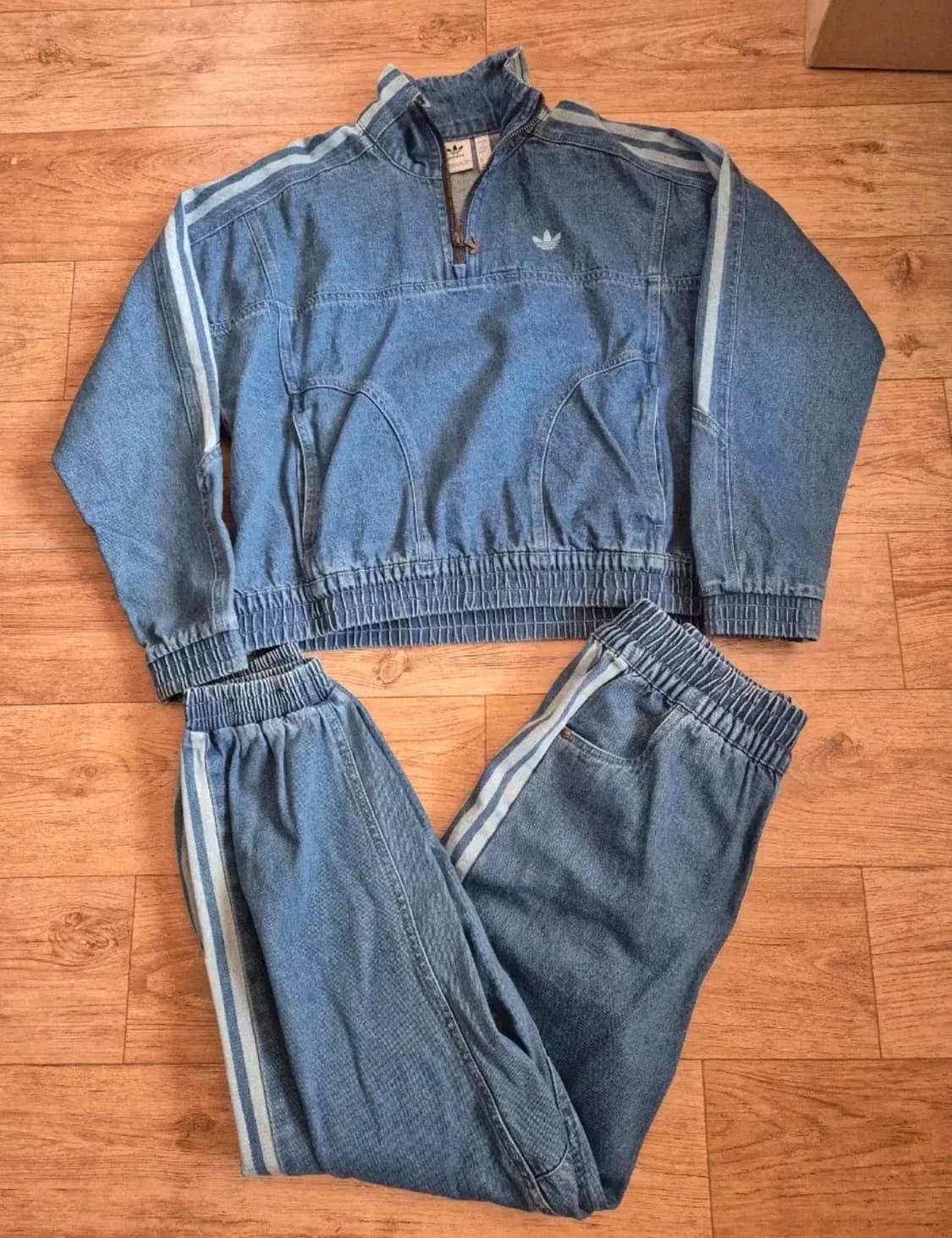 카리나착용) 아디다스 데님 셋업 상품이미지2