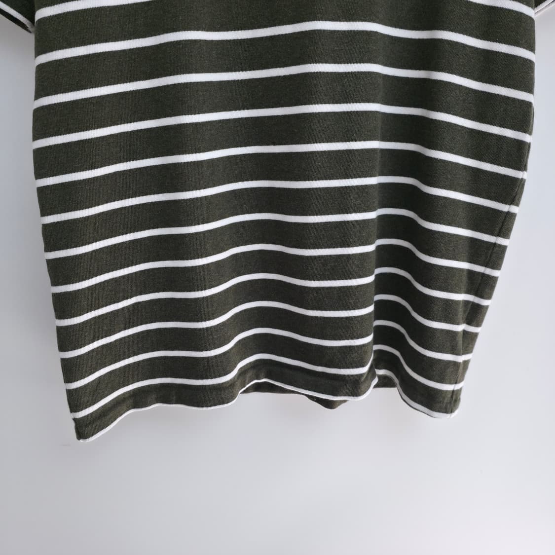 [M] 폴로 랄프로렌 카키 스트라이프 반팔티 신형 큐알택 상품이미지3