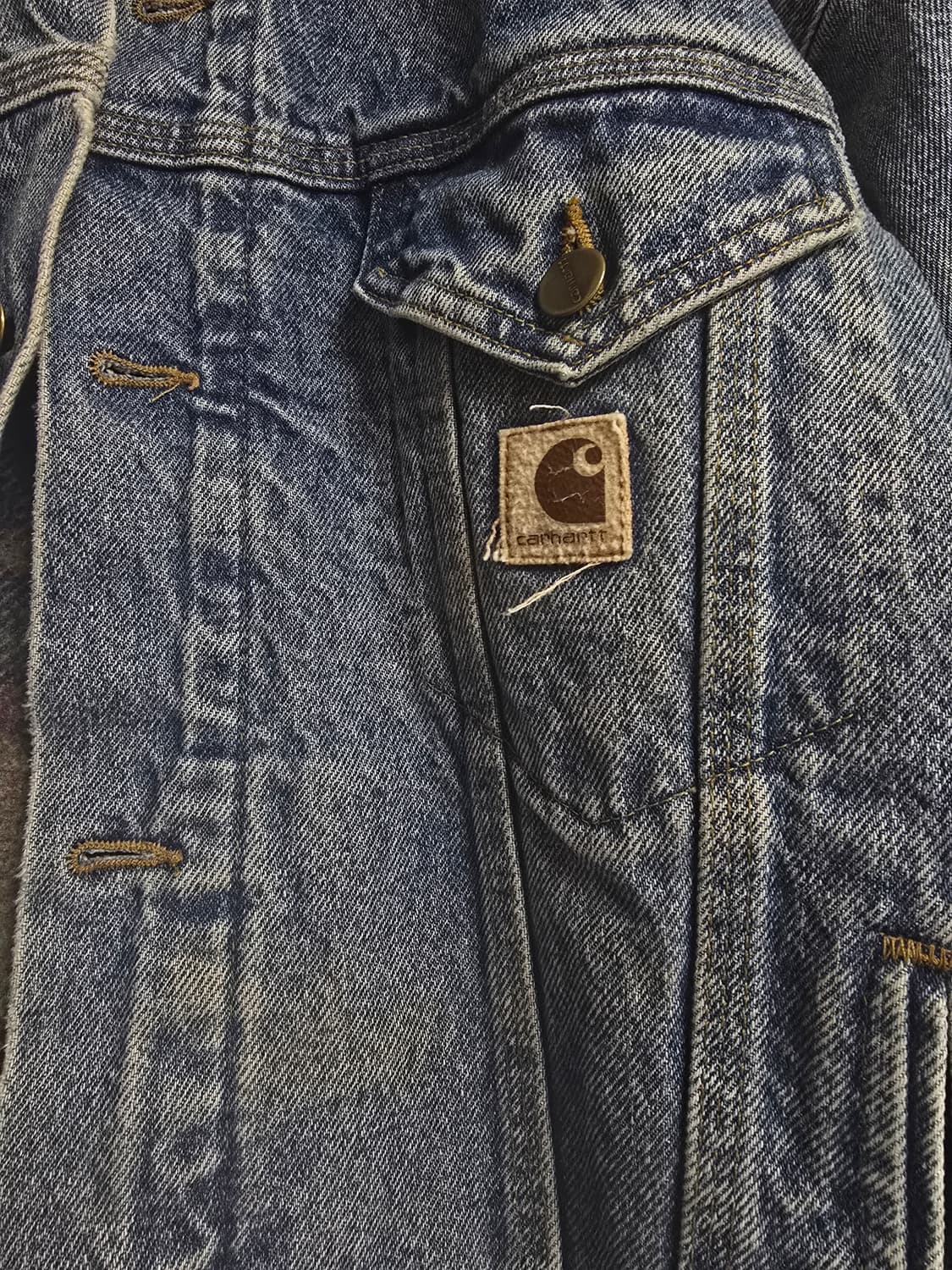 칼하트 j11 데님 블랭킷 트러커 상품이미지2