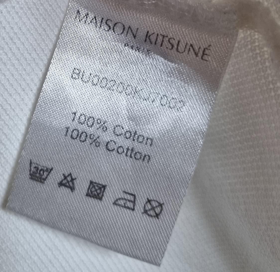 XL ) 메종키츠네 더블폭스헤드 아이보리 PK 반팔티 상품이미지4