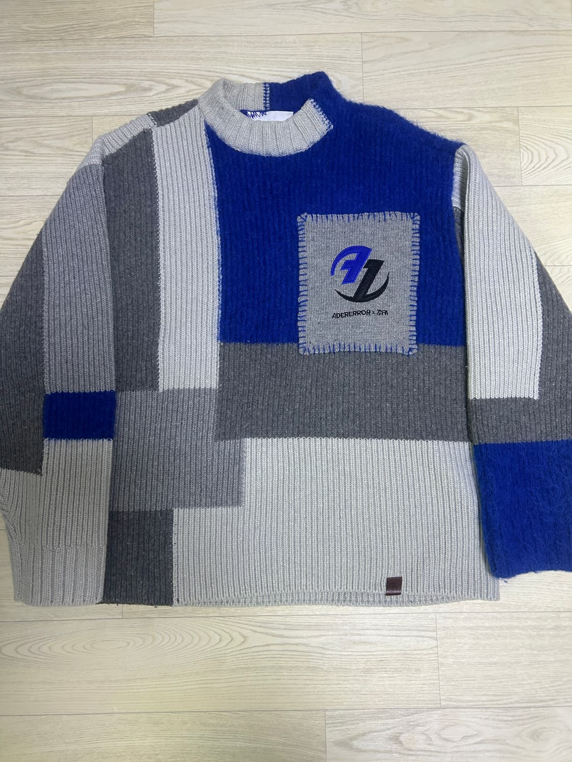 자더에러 패치워크 니트 L-XL 상품이미지1