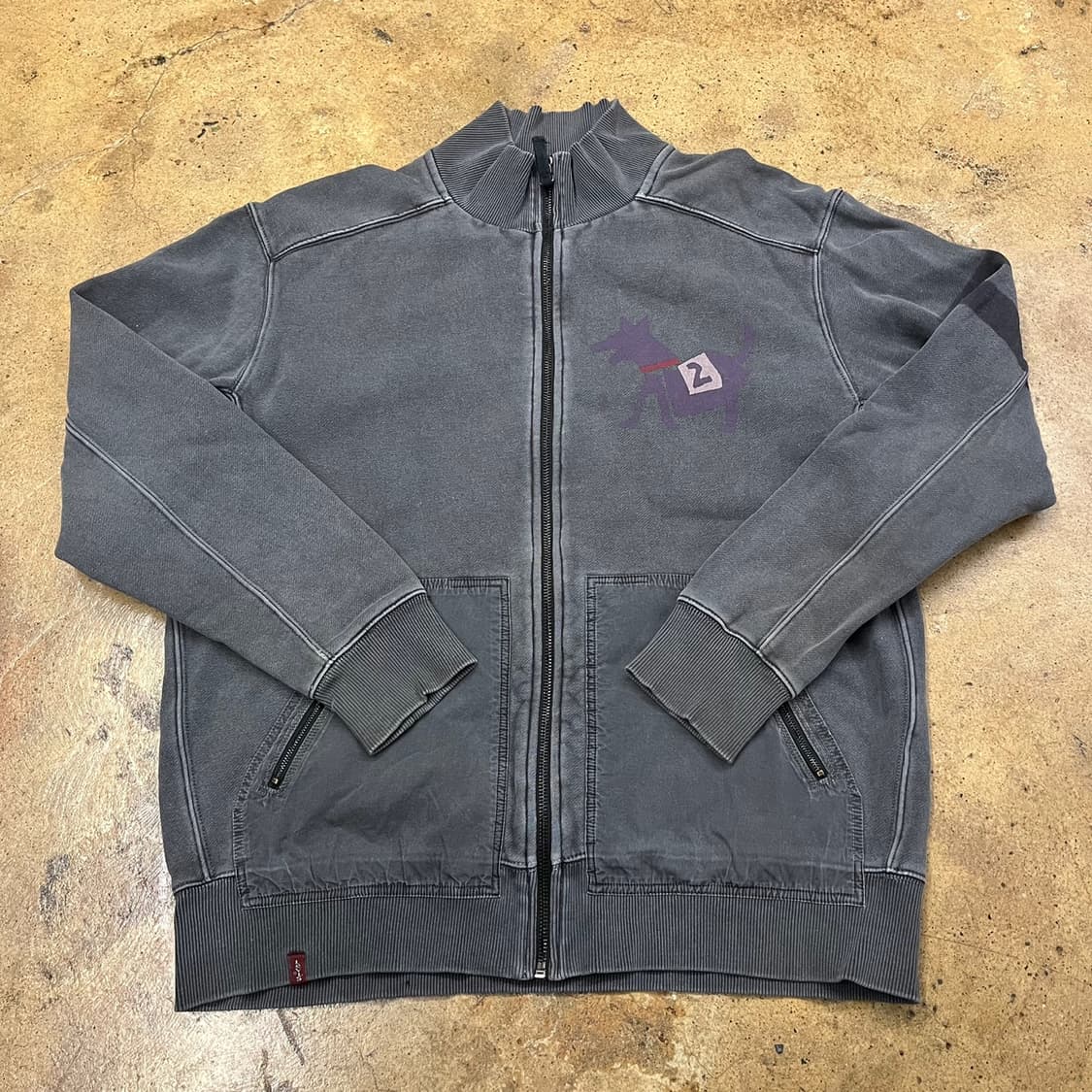 [정품/L] 리바이스 엔지니어드 도그 로고 라인 집업 b18 상품이미지2