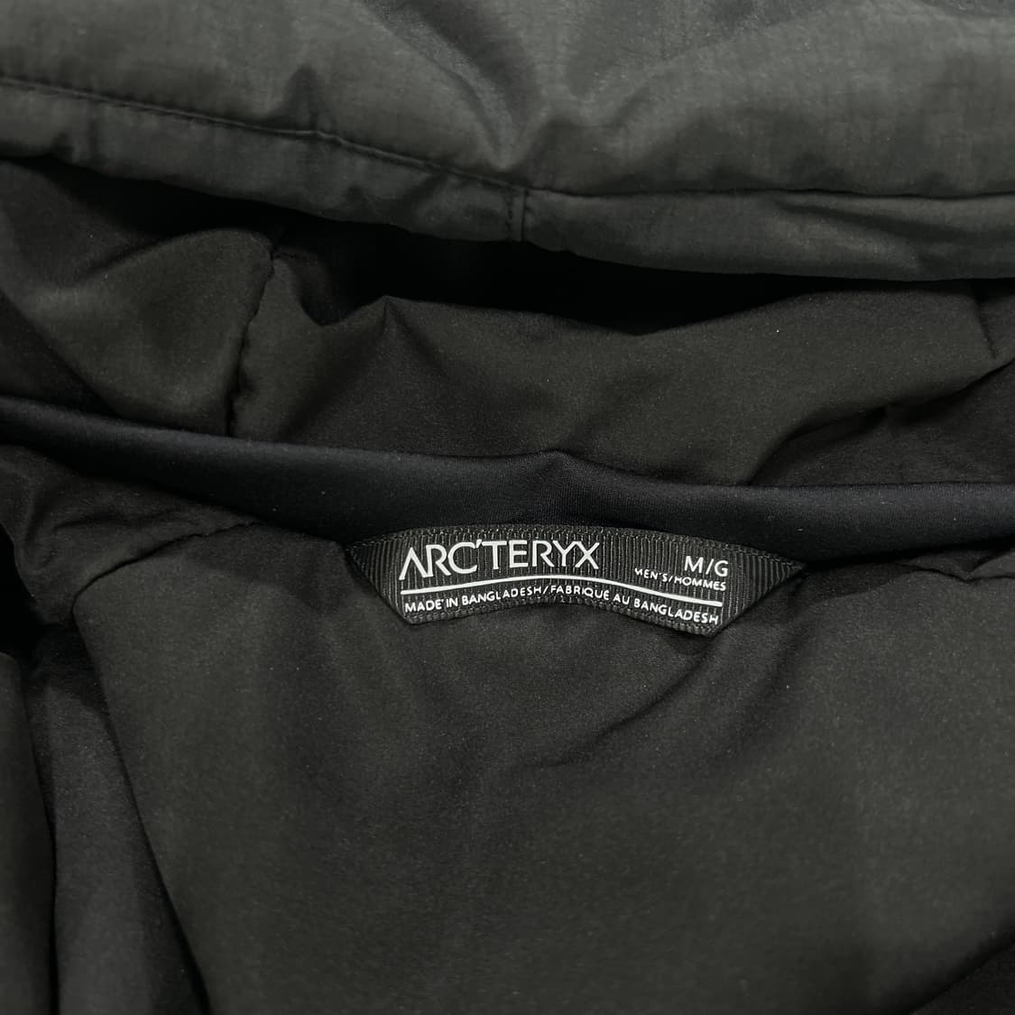 아크테릭스 아톰 정품 블랙 패딩 자켓 후드 m 상품이미지2