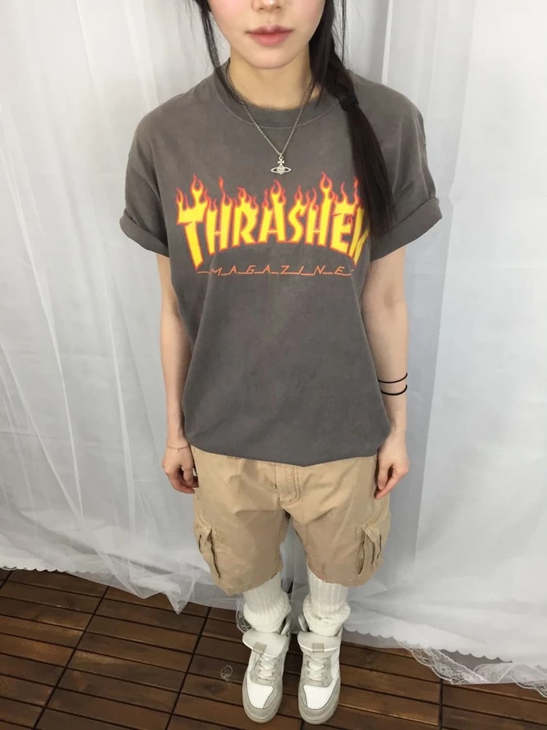 Thrasher Flame Logo Skate Tee 상품이미지2