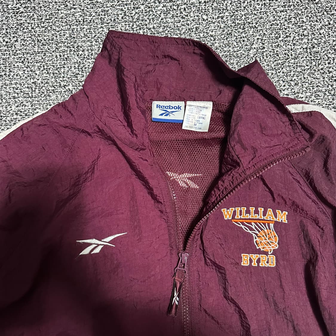 (L) 리복 올드스쿨 바람막이 자켓 버건디 상품이미지2