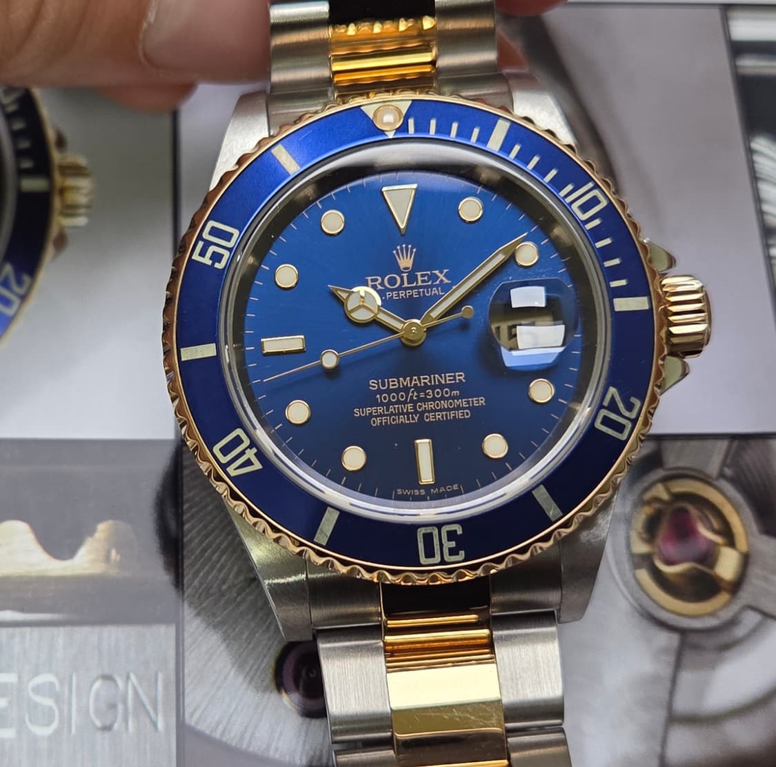 롤렉스 서브마리너 청콤 18K콤비 구구섭 16613 금버클 후기형 상품이미지1