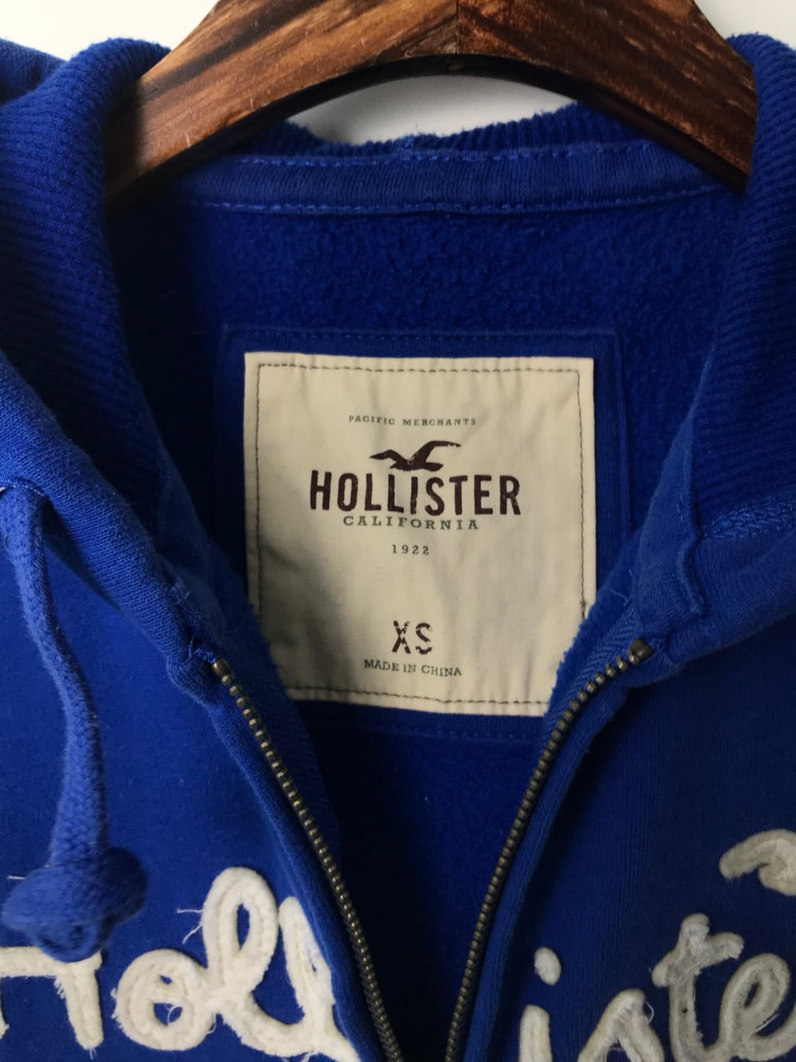 홀리스터 y2k 와투케 블루 딱붙 후드집업 상품이미지6