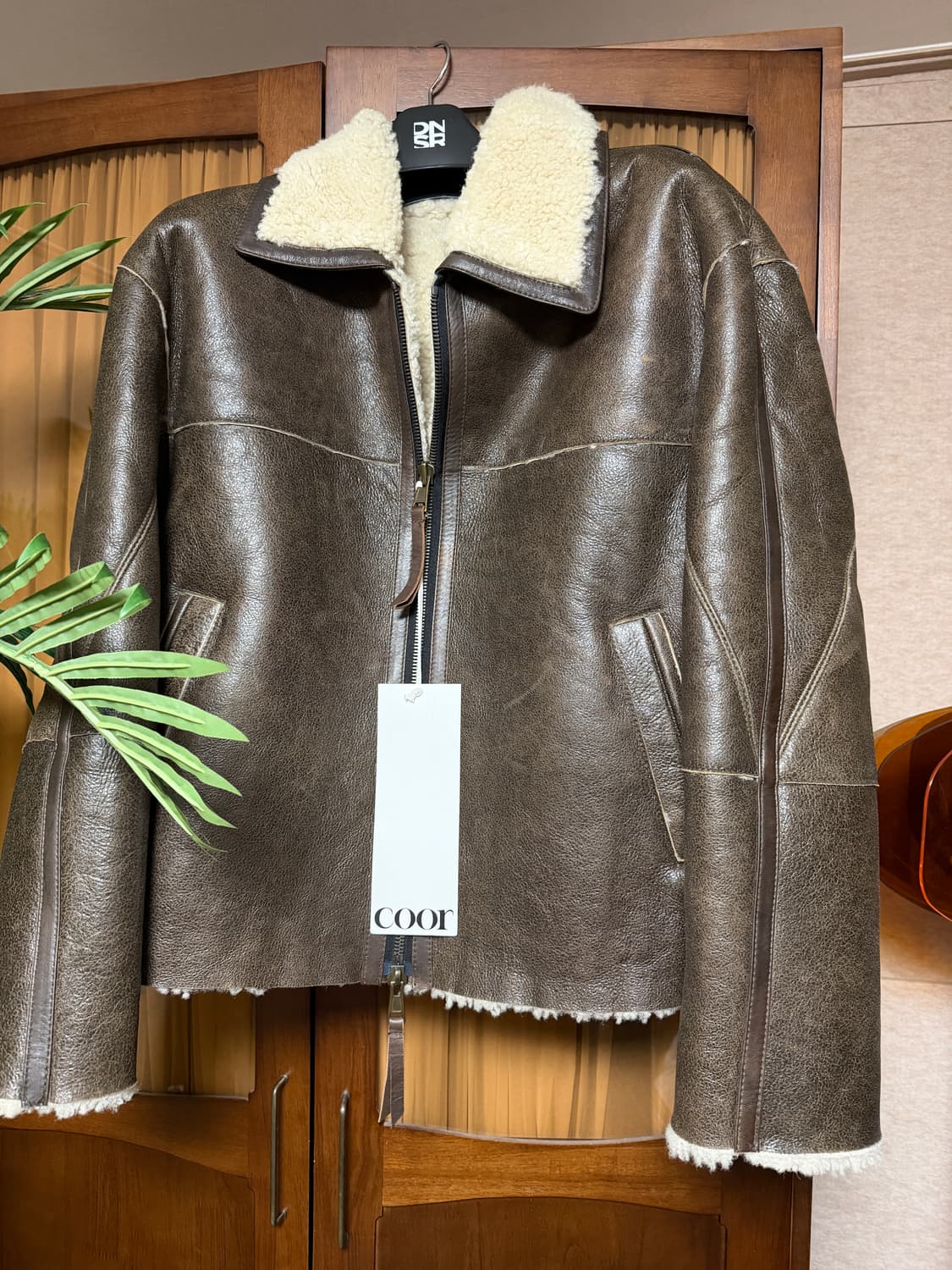 쿠어 램스킨 시어링 무톤자켓 M 상품이미지3