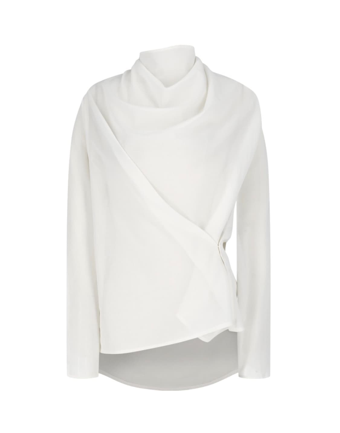 아모멘토 Mock neck two way blouse Ivory 상품이미지1