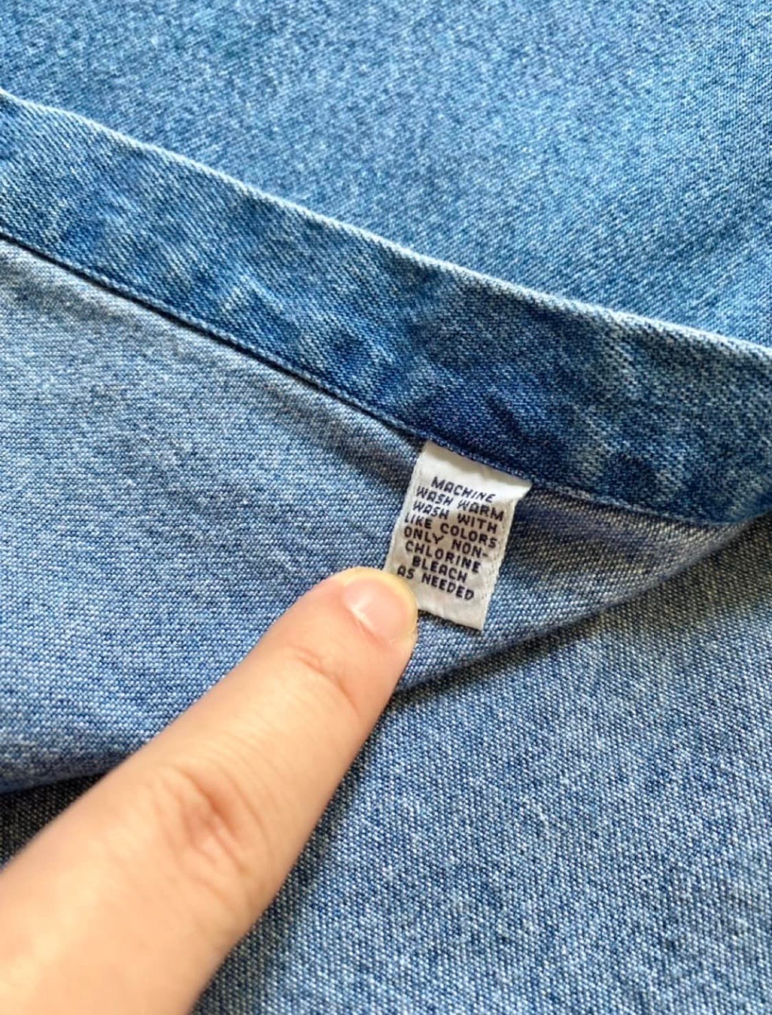 90's 폴로 랄프로렌 데님 셔츠 L(105) 상품이미지5